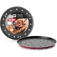 Ibili Molde para pizza crujiente Venus rojo y negro 32 cm