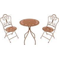 Axi Marilou Table Et Chaise Bistrot, 2 Chaises 1 Table, Ensemble Bistro Extérieur, Terracotta - Salon De Jardin Bistrot, Table Bistrot Mosaique Pour Jardin/Balcon/Terrasse