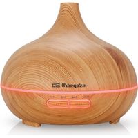 Umidificatore Aromaterapia 300ml Orbegozo Diffusore di Oli Essenziali con Luce LED 16,5x14x16,5 cm Timer