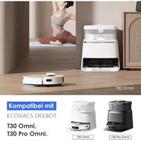 Accessori per Aspirapolvere Robot - Kit Completo con 4 Filtro, 1 Penna Principale, 4 Penna Laterale, 6 Panni, Adatto a Modelli T30 PRO Omni/T30 Omni