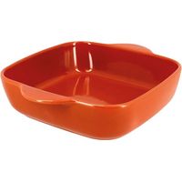 Plat à Four Terracotta Carré Cuisson Traditionnelle En Terre Cuite - Menastyl