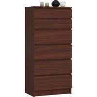 Kommode AKORD K60 Wenge 60 cm 6 Schubladen B60 x H130 x T40 cm