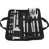 21Pcs/Set BBQ Outdoor Stainless Steel Barbecue Grill Tools Utensils Kit Kitchen Accessories