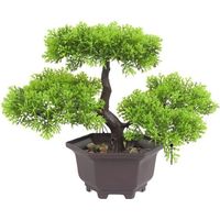 royaluxe-plante artificielle bonsaï réaliste belle simulation ornementale aiguilles de pin cyprès plantes bonsaï pour la maison naturel simuler bonsaï spécial pour chambre