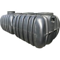 Cuve enterrée de récupération d'eau de pluie 10000L – Cylindrique en PEHD rotomoulé – Résistante aux chocs et à la corrosion – Installation horizontale – Rikutec