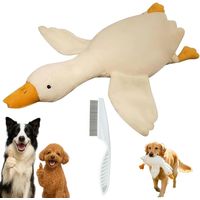 White Duck Dog Toy, Large Plush White Goose Dog Toy, Realistic Goose Design Dollsfor Dogs Chew and Play, Cute Duck Stuffed Animal for Puppies and Senior Pups (70cm)