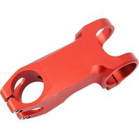 Potence de VTT haute dureté -25 degrés, en alliage d'aluminium, ajourée, rouge, pour modification et amélioration de vélo (80 mm).