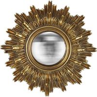 Miroir soleil convexe doré 24cm