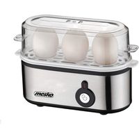 MESKO MS 4485 HERVIDOR DE HUEVOS 3 HUEVO (S) 210 W NEGRO, PLATEADO, TRANSPARENTE