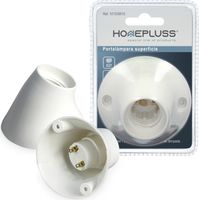 Portalamaparas superficie E27 Blanco - 10u retractil
