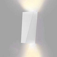 Applique murale LED intérieure 10W, lampe décorative moderne et originale, luminaire design en aluminium pour chambre, couloir, salon, blanc chaud