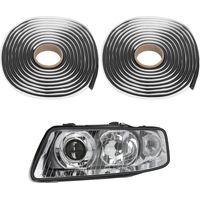 Ruban Butyle Noir 8mm x 8m Ruban Adhésif Rond en Butyle Ruban D'Étanchéité en Caoutchouc Étanche à L'eau Ruban Etanche Adhesif Butyle pour Phares de Camion de Voiture Fenêtre Porte Pare-Brise