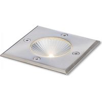 Faretto RIZZ SQ 105 acciaio inossidabile 230V LED 3W 96° IP65 3000K