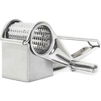 COOK CONCEPT, KU6648, Grattugia Manuale in Acciaio Inox, Design Moderno ed Elegante, Facile da Usare e da Pulire, Dimensioni compatte 20x6x8 cm, Colore Argento