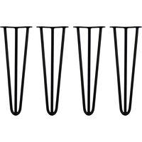 4 x 40.5cm 3 Streben Haarnadelbeine Haarnadel-Beine Tischbeine Stuhlbeine Möbelbeine Haarnadel-Tischbeine 12mm