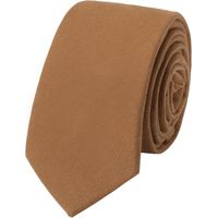 Cravate fine homme - 1 pièce - Coton uni - Élégance moderne - Mariage et bureau - 145x6 cm