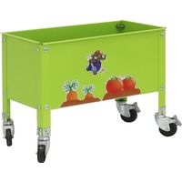 Simonrack Jardinière mobile verte 60 litres stable et résistante