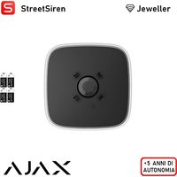 133227 - Superior - Superior StreetSiren DoubleDeck Jeweller (8EU) - Sirène sans fil d’extérieur avec plaque frontale remplaçable (Édition Superior) - couleur black - Ajax sécurité professionnelle