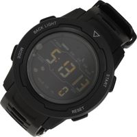 Montre connectée de sport pour homme, affichage LED, étanche à 50 mètres, montre numérique multifonctionnelle pour l'extérieur, noire