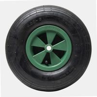 Werka Pro – Roue gonflable verte 325mm – Alésage 16mm – Caoutchouc naturel et recyclé – Valve courbée pour performance optimale