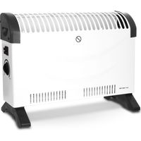 emerio CH-128215 Convector Eléctrico Aire Caliente 3 Niveles Potencia Termostato Regulable Silencioso Portátil 2000W Blanco