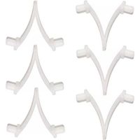Pinces papillon pour piscine - Ensemble de 6 pièces, adaptées aux brosses de piscine, aux écumoires, aux aspirateurs, aux mini aspirateurs à jet et aux perches télescopiques.
