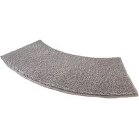 Tapis de bain incurvé, tapis de douche, tapis de toilette épais, tapis de bain écologique, tapis de salle de bain antidérapant, gris