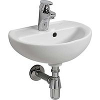 Lavabo ovale 40x33 cm – Céramique sanitaire – Avec trop-plein et trou pour robinet – K92140000 – Kolo