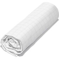 Drap Housse - Grand Bonnet - Polyester - Antistatique - 140x190 cm - Blanc