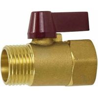 1/2 Zoll BSP Messing-Kugelhahn, Außengewinde auf Innengewinde, Absperrventil für Erdgas, Luft, Wasser, Kraftstoff (1 Stück)