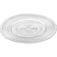 A.L.E Import Piatto Tondo D 370 Mm Vetro Bianco