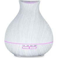 ZOLGINAH Diffuseur d'huile Essentielle de 550 ML,Diffuseurs arômes de Grains de Grains de Bois aromathérapie avec minuterie Humidificateur de Brume Cool pour Une Grande pièce, Chambre à Coucher de béb