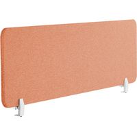 Pannello Divisorio Fonoassorbente per scrivania in PET rosso chiaro 130 x 40 cm Wally