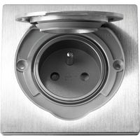 Prise encastrée 250V 16A – 2P+Z – Indice de protection IP55 – Pour montage dans boîte électrique 60mm – Orno