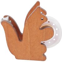 Distributeur de ruban adhésif en forme d'écureuil, porte-ruban adhésif de bureau, distributeur de ruban adhésif portable, fournitures scolaires-7.5x7cm