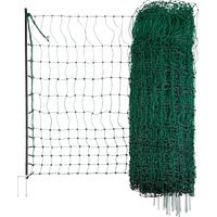 Geflügelnetz grün elektr.leit. 15 m / 106 cm / Doppelspitze