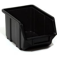 1 X ECO MOYEN NOIR BAC DE RANGEMENT BACS EN PLASTIQUE 155X240X125 PATROL