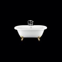 Vasca da bagno freestanding con piedini CHELSEA Bianca 170 cm Piedini di aquila Dorati