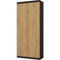 PRATO - Office cabinet- Bookcase with doors - 80x35x180 cm - 8 shelves