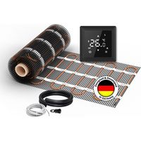 Chauffage au sol électrique pour carrelage WARMON ULTRA 200 W/m² + Thermostat S 100 Tactile noir - 3 m²