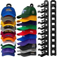 Porte Casquette Murale & Support Casquette - Organisateur Pratique pour Casquettes Accroche Casquette Élégant Range Casquette pour Collection Idéal pour Maison et Bureau Type B