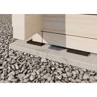 Barrière contre l'humidité - patin de granulés caoutchouc (environ 100 pièces)