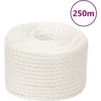 Corde de travail blanche, 10 mm, 250 m, polypropylène