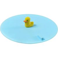 Sink Stopper Silicone Bathtub Stopper,Kitchen Sink Drain Stopper,Bathroom Drain Plug Stopper,Shower Drain Sink Stopper, Laundry Sink Drain Stopper (Blue Bottom+Yellow Duck)