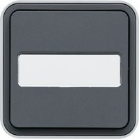 Hager WNC025 cubyko Label holder pushbutton 1F surface-mounted grey IP55