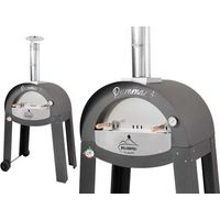 Four à pizza extérieur professionnel 2 pizzas 400°C – Cuisson rapide avec technologie Air Cooking + Thermo Block – Sur pieds avec roues – Bellanapoli