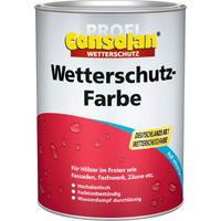 Consolan Wetterschutzfarbe 10 L schwarz 209 Farbe Wetterschutz Holzfarbe