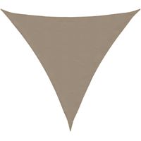 Voile de parasol tissu oxford triangulaire 5x5x5 m taupe vidaXL