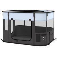 PawHut Recinto per Cani e Gatti con 7 Finestre e 3 Porte 84x64x53 cm