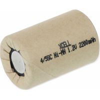 XCELL NiMH-Sub-C-Zelle-Akku Pappmantel, 1,2V-/2200mAh, 34x22,5mm